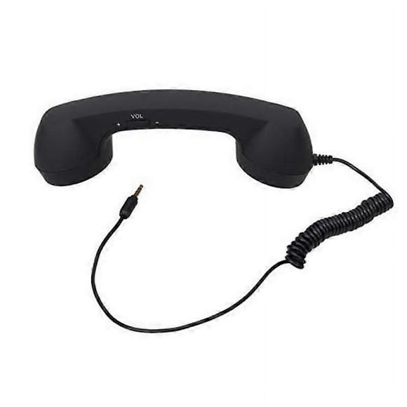 Universal Retro Phone Handset Radiation Proof Black