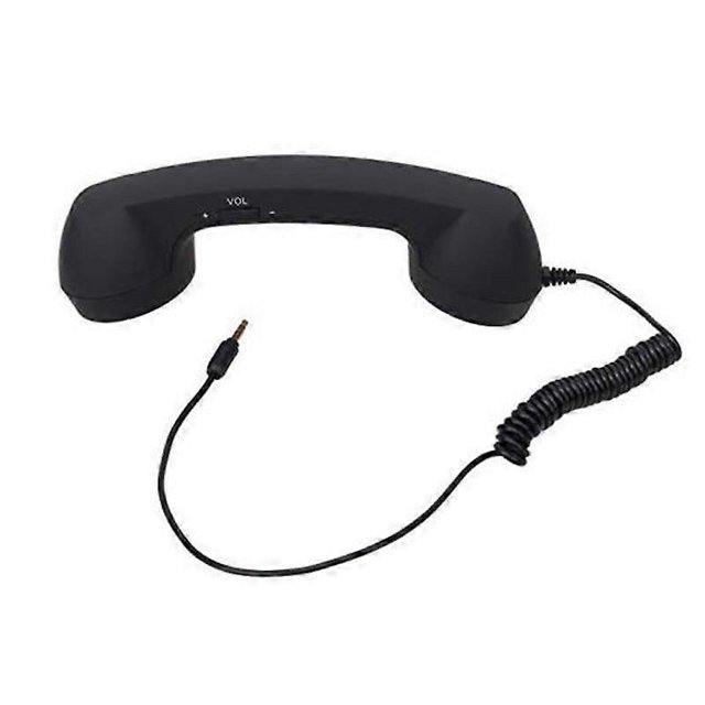 Universal Retro Phone Handset Radiation Proof Black