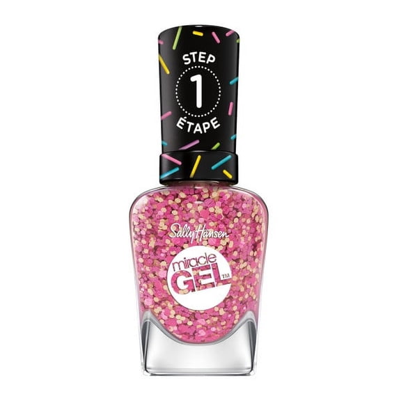 Sally Hansen Miracle Gel Nail Polish, 167 Sprinkled Out 0.50 fl oz