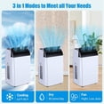 thumbnail image 6 of 14,000 BTU Portable Air Conditioner,3-in-1 Cooling,Dehumidifier&Fan,Auto-Evaporation,LED Display,Remote, 6 of 6