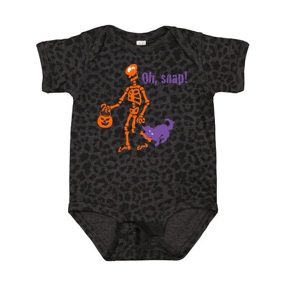 Inktastic Oh, Snap Skeleton Boys or Girls Baby Bodysuit