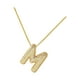 thumbnail image 1 of Collar con letras de burbujas Strade Fareast Limited con dijes de alfabeto Hip Hop, 1 of 8