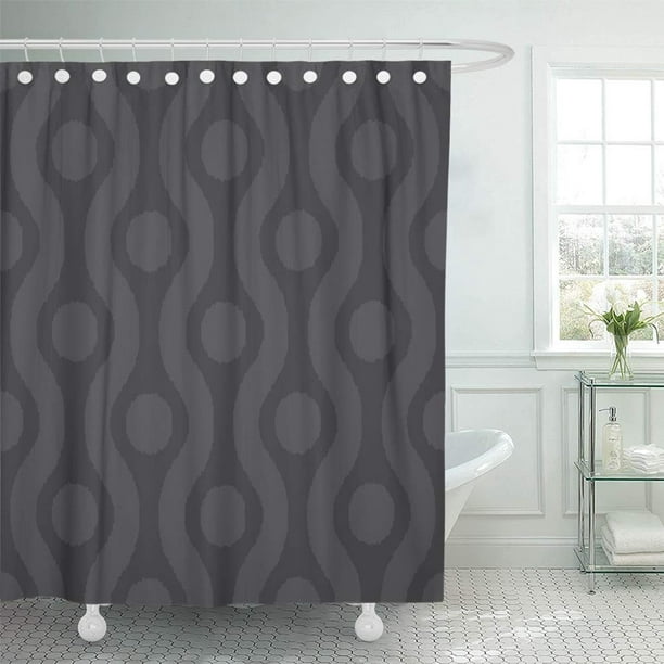 Ikat Polka Dot Pattern, Ikat Dot Shower Curtain