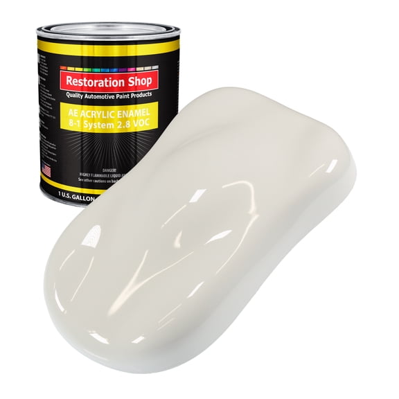 Restoration Shop Bmw Alpine White Acrylic Enamel Auto Paint - Gallon Paint Color Only - Single Stage High Gloss