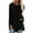 Black, variant on Womens Tops Casual Ladies Solid Color Round Neck Long Sleeve Loose Longline Blouse,Grey,S