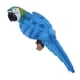 thumbnail image 4 of Figura decorativa de loro, figura de pared, decoración de pared, figura de valla, valla de balcón 31cm Look Left Blue, 4 of 9