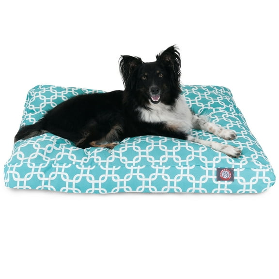 Majestic Pet | Links Rectangle Pet Bed For Dogs, Removable Cover, Teal, Medium