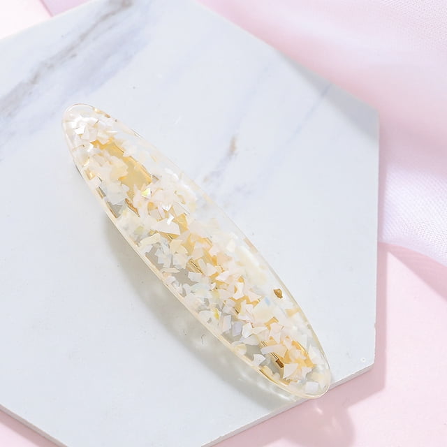 2 Pcs Barrettes à Cheveux pour Femmes Accessoires, Pinces à Cheveux en Résine Acrylique
