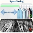 thumbnail image 2 of SPECILITE 18in Wire Metal Clothes Hangers Bulk 100 Pack, Space Saving, Ultra Thin for Large Size Suits, Coats, Black, 2 of 7