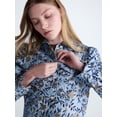 thumbnail image 5 of Scoop Women’s and Women's Plus Cropped Trucker Jacket with Puff Sleeves, Sizes XS-4X, 5 of 7