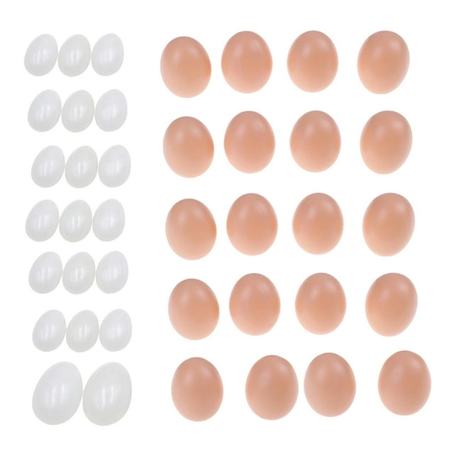 40 PCS Huevos Falsos para dibujar de Bricolaje Decoración para hogar Casas de Jaulas de ACCS Hugo Huevos de simulación