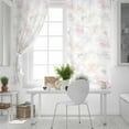 Blackout Room Darkening Curtains, Pink and White Flowers Thermal