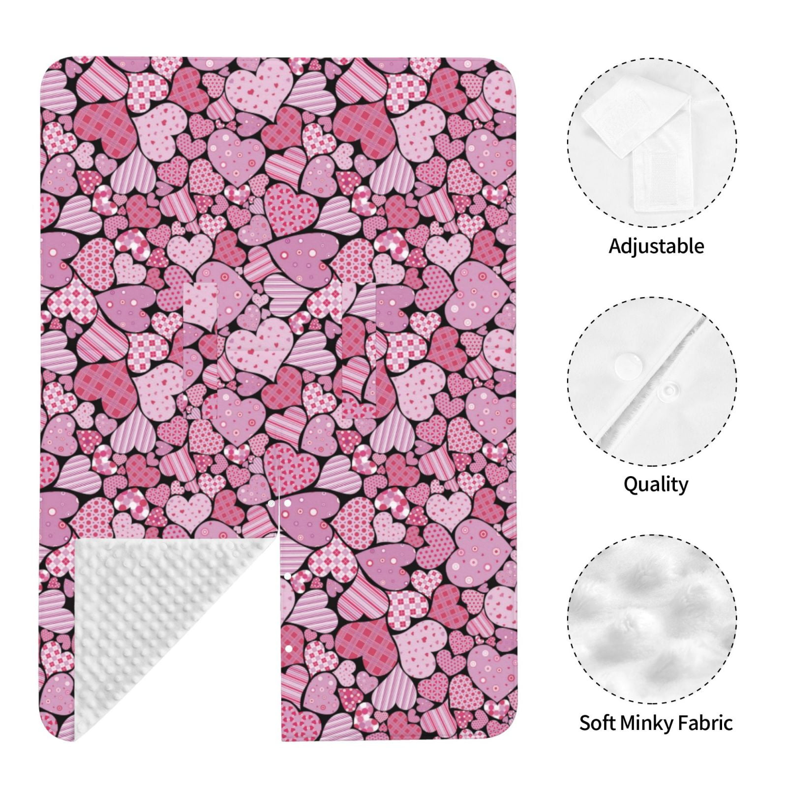 Naloa Sweet Heart Baby Car Seat Cover, Breathable Baby Carrier Cover, Multiuse Baby Carrier Cover & Nursing Breastfeeding Cover