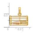 thumbnail image 2 of FJC Finejewelers 10 kt Two Tone Gold Two-Tone Polished 3-Dimensional Lobster Trap Charm 16 x 17 mm, 2 of 6
