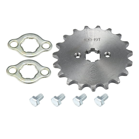 420 19T 17mm Motorcycle Steel Front Sprocket for Honda 50cc 70cc 90cc 110cc 125cc Dirt Pit Bike Mini Bike ATV