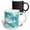 Multicolor, variant on 3drose, Deep Aqua Angel Art, 11oz Two-tone Black Mug