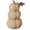 Beige, variant on Halloween Basketweave Stacked Pumpkins with Metal Leaves, 10-inch Fall Rattan Pumpkin Woven Pumpkin Decorations, Thanksgiving Table Centerpiece, Autumn Home Decor, HalloweenTable Decor