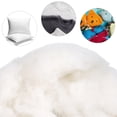 thumbnail image 2 of Jupean Polyester Fiber Fill, High Resilience Fill Fiber, Stuffing for Small Dolls Part Pillow Comforter DIY, White,12.32x10.16x1.97in,250g/8.8oz, 2 of 7