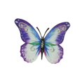 thumbnail image 1 of Decoración de pared de metal con mariposas 3D para casa de campo, jardín al aire libre, decoración colgante de pared Violeta, 1 of 9