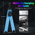 thumbnail image 5 of Blue 2 Pack Led School Bag Flashing Lights Reflector Lights With Colorful Light Usb Rechargeable Reflector Light For Jogging Hiking Running, 5 of 5