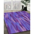 thumbnail image 3 of Ahgly Company Tapis d'Intérieur Lavable en Machine Carré Transitionnel Violet, 4 Pieds Carré, 3 of 7