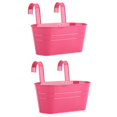 thumbnail image 1 of Hanging Flower Pots Hooks 2PCS Garden Tool Metal Iron For Railing Fence Home Decor Detachable Balcony Plant Holder, 1 of 23