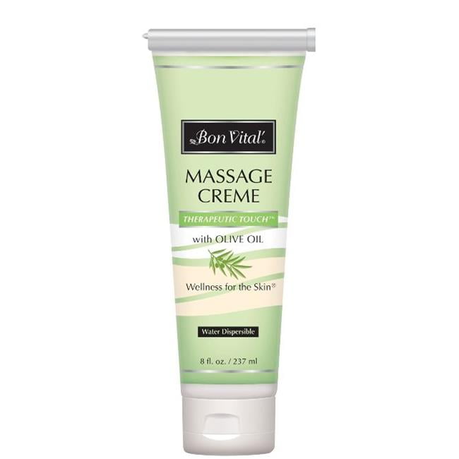 Bon Vital BON1268OZ Therapeutic Touch Massage Creme Refillable Tube, 8