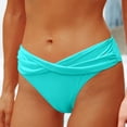 thumbnail image 4 of QURATI Swimwear Women Two Piece Bathing Suits Bikini Set Swimsuit Swimwear Light Blue XL, 4 of 5