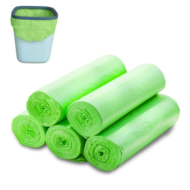 Compostable & Biodegradable Garbage Bags, 100 Pieces Tear Resistant