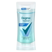 Degree Advanced Protection Antiperspirant Deodorant for 72-Hour Sweat & Odor Control for Women, Shower Clean with Body Heat Activated Technology, 2.6 oz