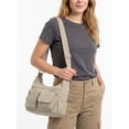 thumbnail image 6 of Gustave Crossbody Bag for Women Waterproof Nylon Shoulder Messenger Bag Anti Theft Travel Lightweight Satchel Purse Handbag Multi-Pockets - Khaki, 6 of 10