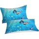thumbnail image 2 of Fundas de edredón 3D PrintedBlue Ocean Funda de edredón Juego de cama Funda nórdica 3, 2 of 8