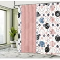thumbnail image 4 of Ambesonne Abstract Shower Curtain, Retrospective Rounds Print, 69"Wx70"L, Black Dust, 4 of 4