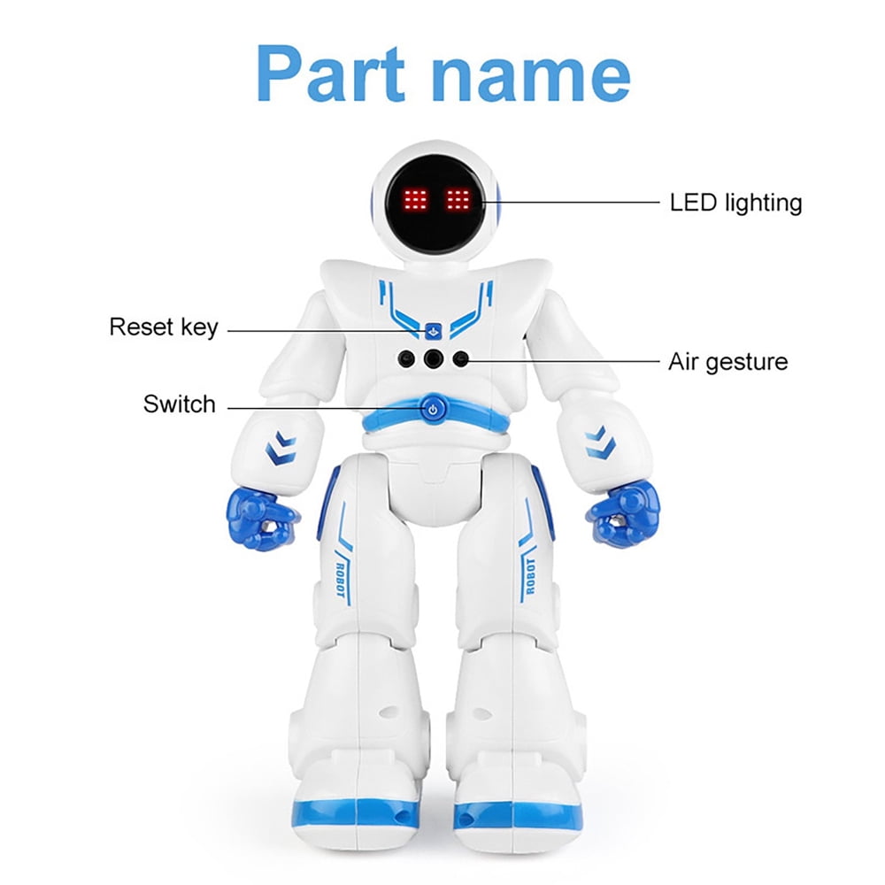 Tyethy Robot Toys for Kids, RC Smart Robot with Walking Singing Dancing Programmable Gesture Sensing Remote Control Robot Toy for  Ages 3+ Christmas Birthday Gifts
