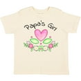 thumbnail image 3 of Inktastic Papa's Girl Heart Flowers Girls Toddler T-Shirt, 3 of 5