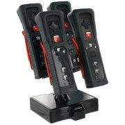 WII Induction Charging Dock Quad (Black) Nyko