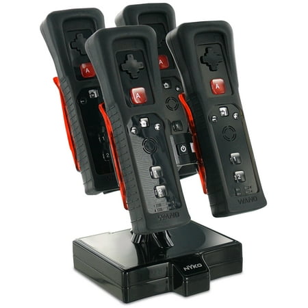 WII Induction Charging Dock Quad (Black) Nyko