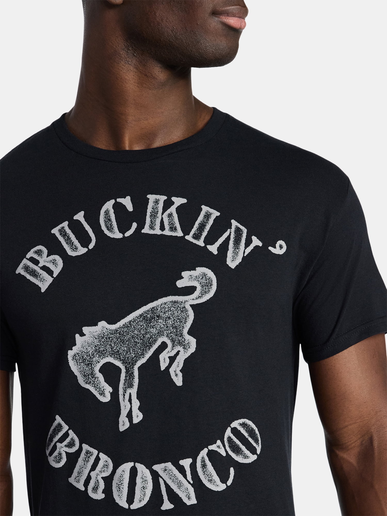 Ford Men's and Big Men's Buckin' Bronco Graphic Tee with Short Sleeves, Sizes S-3XL