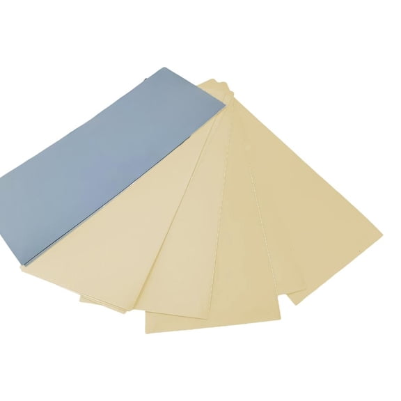 MOMOJIA Industrial Grade 9x3.6 Inch Sandpaper 5 Sheets Multi Grit Carbon Backed for Metalwork