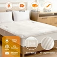 thumbnail image 6 of Blunique Heated Mattress Pad Queen Size with Dual Control Electric Blankets Bed Heater, Silver Gray 60 x 80 inch, 6 of 8