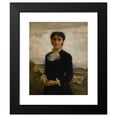 thumbnail image 2 of Émile Friant 12x14 Black Modern Framed Museum Art Print Titled - Young Girl Portrait, 2 of 5