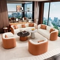 thumbnail image 4 of Fabric Living Room Sofas Modern Luxury Set Nordic Wooden Living Room Sofas Sectional Lazy Velvet Confort Pink Sofa Rosa Chairs My Lux Decor Round, 4 of 30