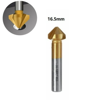 

BCLONG 3Flute Countersink Drill Bit 90Degree Chamfering Tools Chamfer Cutter 6.3-20.5mm