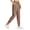 Brown, variant on Women's Cargo Joggers Lightweight Hiking Pants Athletic Lounge Casual Travel (Khaki, S)