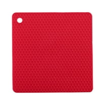 Square Silicone Honeycomb Mats, Heat Resistant Pot Holder Pads for Countertops, Thickened Hot Pad Trivets for Kitchen, Microwave, Dining Table, Stylish Home Decor