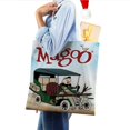 thumbnail image 4 of Mr. Magoo Bolso de tela con estampado de lienzo para mujer, bolsa de compras reutilizable y estética, con cremallera interior, regalo para mujer,38*45cm., 4 of 6