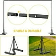 thumbnail image 5 of 10x7 FT Balloon Arch Stand Kit - Adjustable Metal Backdrop Stand with Square Frame for Party, Wedding & Studio Photography, Black, 5 of 6