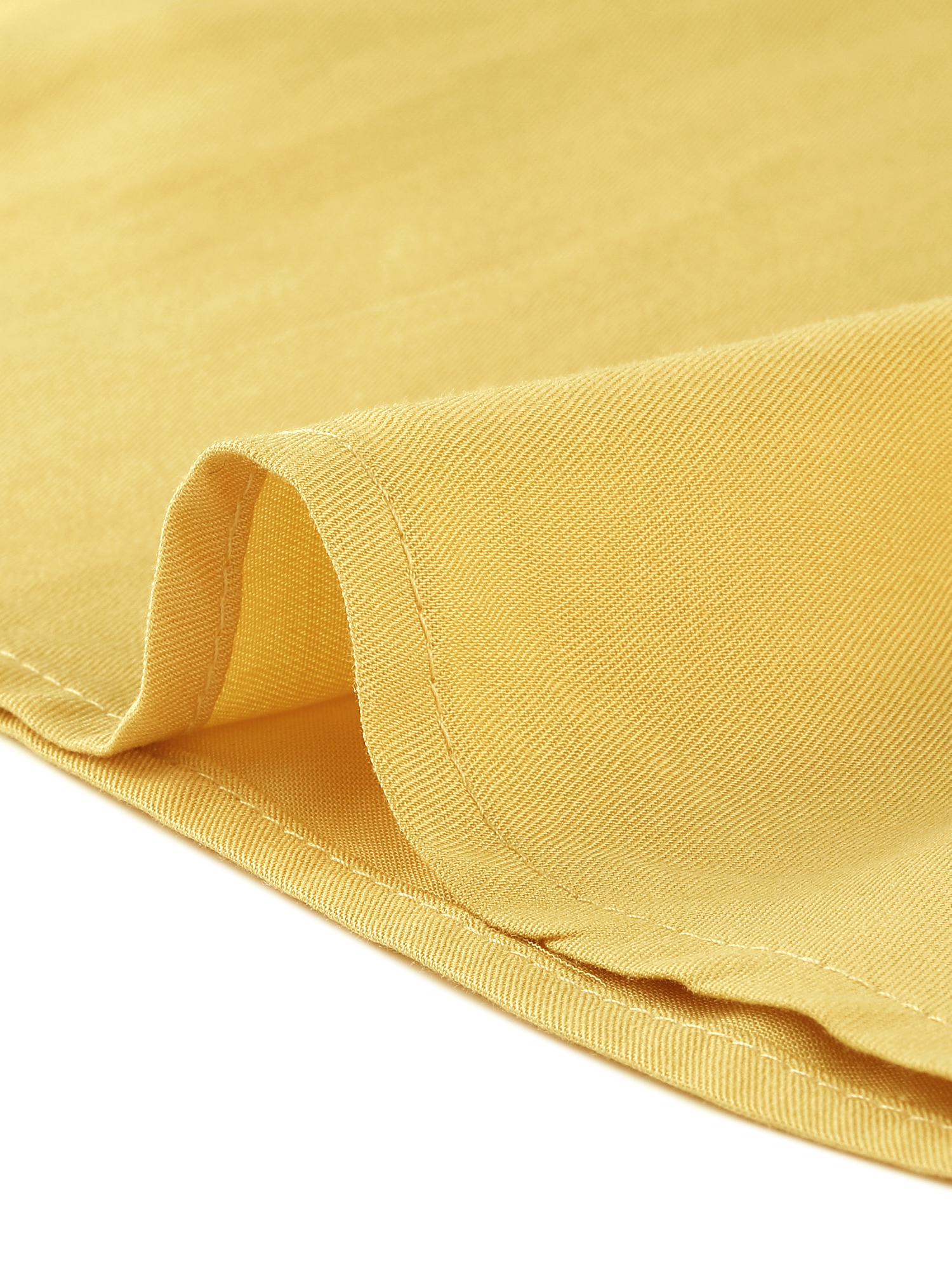 DARING DIVA Peter Pan Collar Contrast Puff Blouse Top L Light Yellow