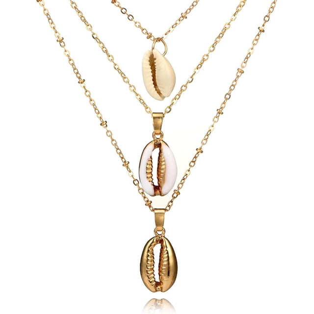 HSHDLDF Collier Coquillage Puka pour Femmes Hommes Collier Surfeur Coquillage Cordon Collier Collier Ras du Cou Perles Colorées Collier Ajustable Été Boho Hawaii Boucle Perle Collier Bijoux Coquillage Naturel