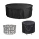 thumbnail image 4 of Cubierta redonda a prueba de polvo e impermeable para muebles, cubierta protectora para muebles de mesa de jardín al aire libre Hy, 4 of 5